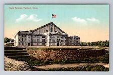 Hartford CT-Connecticut, State Arsenal, Antique, Vintage Souvenir Postcard picture