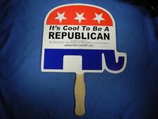 GOP Elephant Republican Hand Fan 