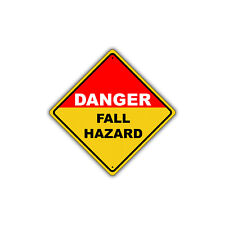 Danger Fall Hazard Unsafe Roof OSHA Novelty Notice Aluminum Metal Sign 12x12 picture