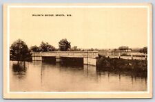 Wisconsin Sparta Walrath Bridge Vintage Postcard picture