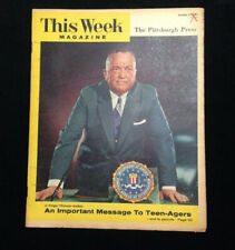 THIS WEEK Magazine - October 27, 1957 - J Edgar Hoover An Important Message.... picture
