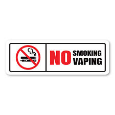 No Smoking / No Vaping - Rectangle design v1 - Magnet picture