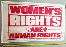 PRO WOMEN PRO CHOICE FLAG FREE USA SHIP Women's Human Rights W Love USA Sign 3x5 picture
