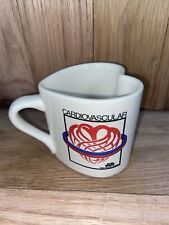 Cardiovascular Adalat Miles Heart Shaped Coffee Cup Mug Red White Blue picture