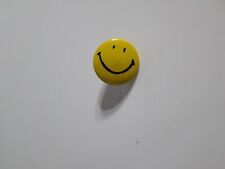 Vintage Pinback Smiley Face Button ORIGINAL 1960s Yellow Hippy  Jacket Pin cool picture
