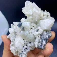 267G Beautiful  Natural White Calcite Quartz Crystal Cluster Mineral Specimen picture