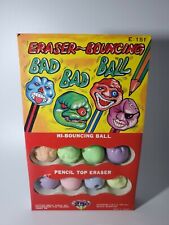 Vintage 1987 Eraser Bouncing Bad Balls Eraser Collector Set New  picture
