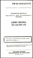 68 Page TM 55-1510-213-CL OPERATOR'S CHECKLIST OV-1D RV-1D Mohawk on Data CD picture