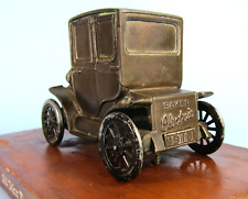 1910 BAKER ELECTRIC CAR VINTAGE METAL DESK MODEL ON WOOD BASE EARLY EV REPLICA picture