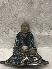 Vintage Buddhist Monk Statue Ceramic Figurine picture