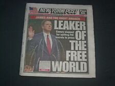 2019 AUGUST 30 NEW YORK POST NEWSPAPER -JAMES COMEY LEAKED FBI SECRETS TO PRESS picture