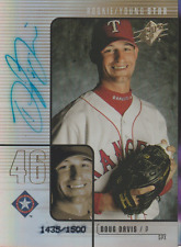 Doug Davis 2000 UD SPx RC rookie Young Star auto autograph card 102 /1500 picture