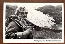 Vintage Postcard, Alaska Humor, Attempting Worthington Glacier, Valdez, 1981,UNP picture