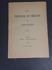 c. 1909 VERSE BOOKLET - LORD BYRON'S PRISONER OF CHILLON - 20 PAGES 6
