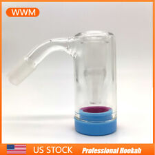 45 Degree Heavy Glass Ash Catcher 45° for Water Smoking Pipe Hookah Bong New picture