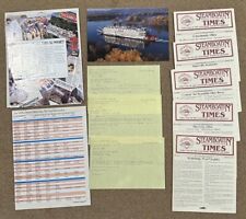 1994 Delta Queen Steamboat Collectible Literature Itineraries Times Tickets Post picture