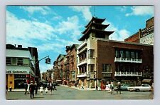 New York City NY-Chinatown, Advertisement, Antique, Vintage Souvenir Postcard picture