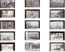 Vintage Negatives c 1930's Cincinnati Kentucky Young Boy HUNTING & FISHING Lot picture