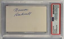 Norman Rockwell Signed Autograph 2.25 x 3.25 Cut Signature - PSA DNA - FREE S&H picture