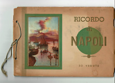 Ricordo (I remember) of Naples 32 view souvenir book vintage Italy picture