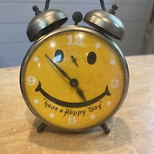 Vintage Lux Robert Shaw Controls smiley face alarm clock Parts/Repair picture