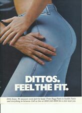 1975 Dittos 'Feel the Fit' Print AD from Playgirl - Woman's FASHION SEVENTIES picture