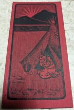 *RARE* VICT. RED TRADE CARD MOHICAN INDIANS SPRING WATER, BEER BRIDGEPORT, CONN picture