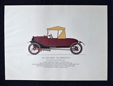 1922 Peugeot Quadrilette Car Large Art Print George Oliver picture