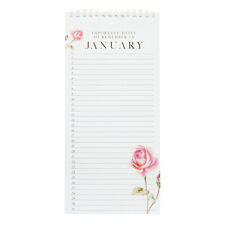 Perpetual Calendar, Daily Monthly Task Birthday Spiral Planner Organizer 5x10 In picture