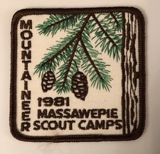 Camp Massawepie NY Seneca Waterways Otetiana Council Rochester Patch 1981 picture