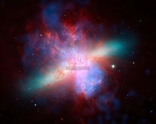 Hubble Space Telescope Messier 82 Galaxy 8x10 Glossy Photo Print HT3254663 picture