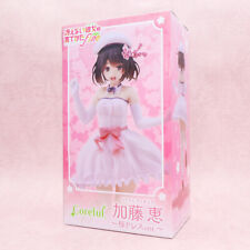 Saekano Megumi Kato in Pink Dress Transparent Material Hair 7.9 in TAITO Japan picture
