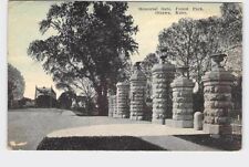 PPC Postcard KS Kansas Ottawa Memorial Gate Forest Park Never Postally Used picture