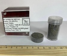 Scandium Metal 99.9% Purity Periodic Element Collection 10 Gram picture