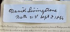 DR DAVID LIVINGSTONE SIGNATURE-MISSIONARY AND EXPLORER Of AFRICA-1800’s~RARE-COA picture