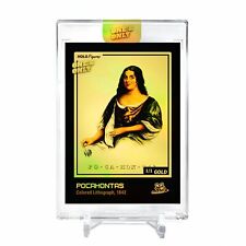 POCAHONTAS Colored Lithograph, 1842 Holo Gold Card 2023 GleeBeeCo #PCCL-G 1/1 picture