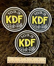 3 KDF stickers Classic Nashville Tennessee Rock Music Radio Bubba Skynyrd AM FM picture