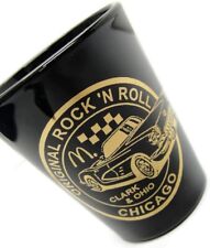 Rock & Roll Clark Ohio Chicago Shot Glass Mc Donalds Man Cave Bar Novelty Gift picture
