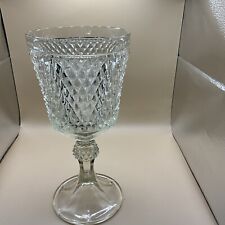 Vintage Indiana glass diamond pattern compost picture
