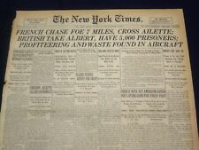 1918 AUGUST 23 NEW YORK TIMES-BRITISH TAKE ALBERT, HAVE 5,000 PRISIONERS-NT 9203 picture