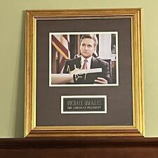Michael Douglas The American President 19x17 Frame Matted Autograph Signed Photo picture