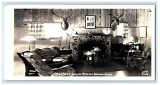 1939 Main Lobby Garland Mineral Springs Hotel Seattle WA RPPC Photo Postcard picture