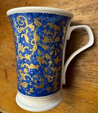Dunoon Mantua Mug Cup by Cherry Denman Made In England Winding Vines Blue picture