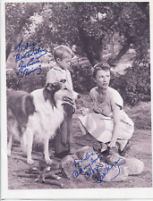 Jon Provost & Cloris Leachman Lassie Autographed 8.5x11 Photo w/COA WWE21-125 picture