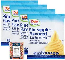 Pineapple Soft Serve Mix Lactose Free Vegan Gluten Free 4.4 lb Pack of 4 with... picture