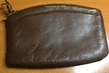 VTG. Craftsman Air-Pur Leather Zipper Pouch Tobacco USA picture