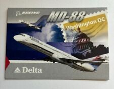 Aircraft Pilot Trading Card - 2004 Delta Air Lines Boeing MD-88 Card #12 picture