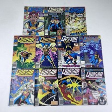 Quasar Vintage Marvel Comic Book lot of 11 Collectible 90’s US Superhero Fiction picture