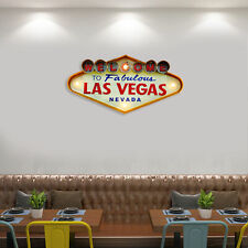 1X Retro Las Vegas Logo Neon Light Sign Wall Hanging Lamp Whiskey Bar Wall Decor picture