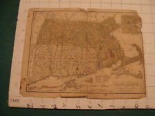 Original Map: 1830 Map of MASSACHUSETTS w Connecticut & Rhode Island  picture